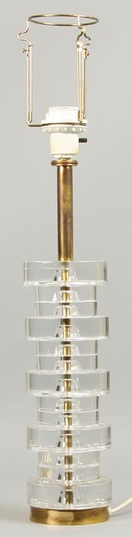 BORDSLAMPA, glas, Carl Fagerlund, Orrefors.