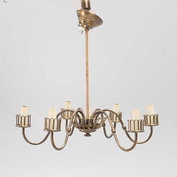 A Danish mid 20th century ceiling lamp, Lyfa.