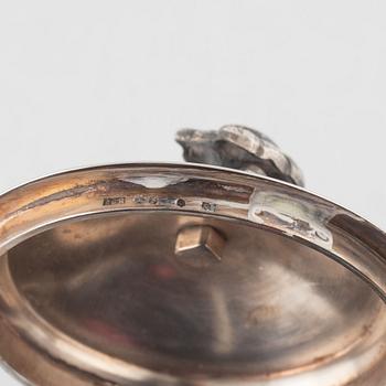 Eric Råström, kaffekanna, silver, sengustaviansk stil, Råströms Silver- O Nysilverfabrik, Stockholm, 1963.