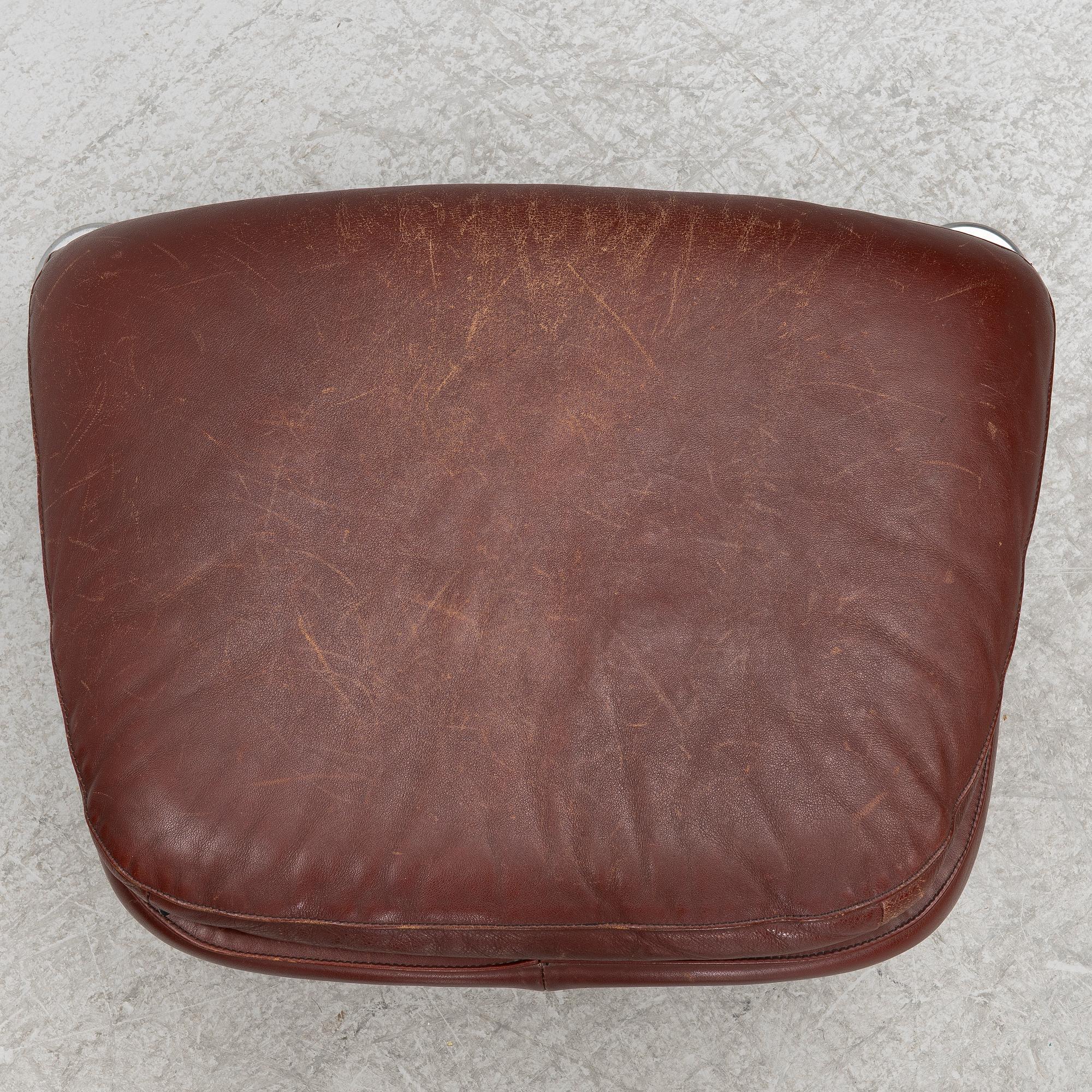 Gerard van den Berg, Armchair with footstool, "Loge", Montis, Netherlands, late 20th century.
