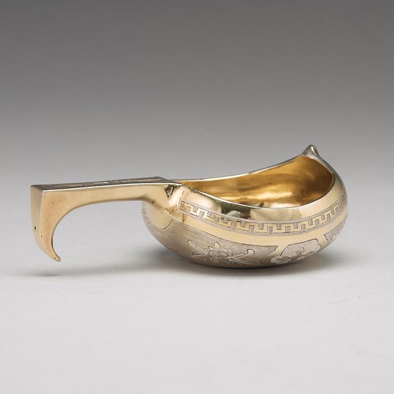 Kåsa, silver, oidentifierad mästare, Moskva 1873.