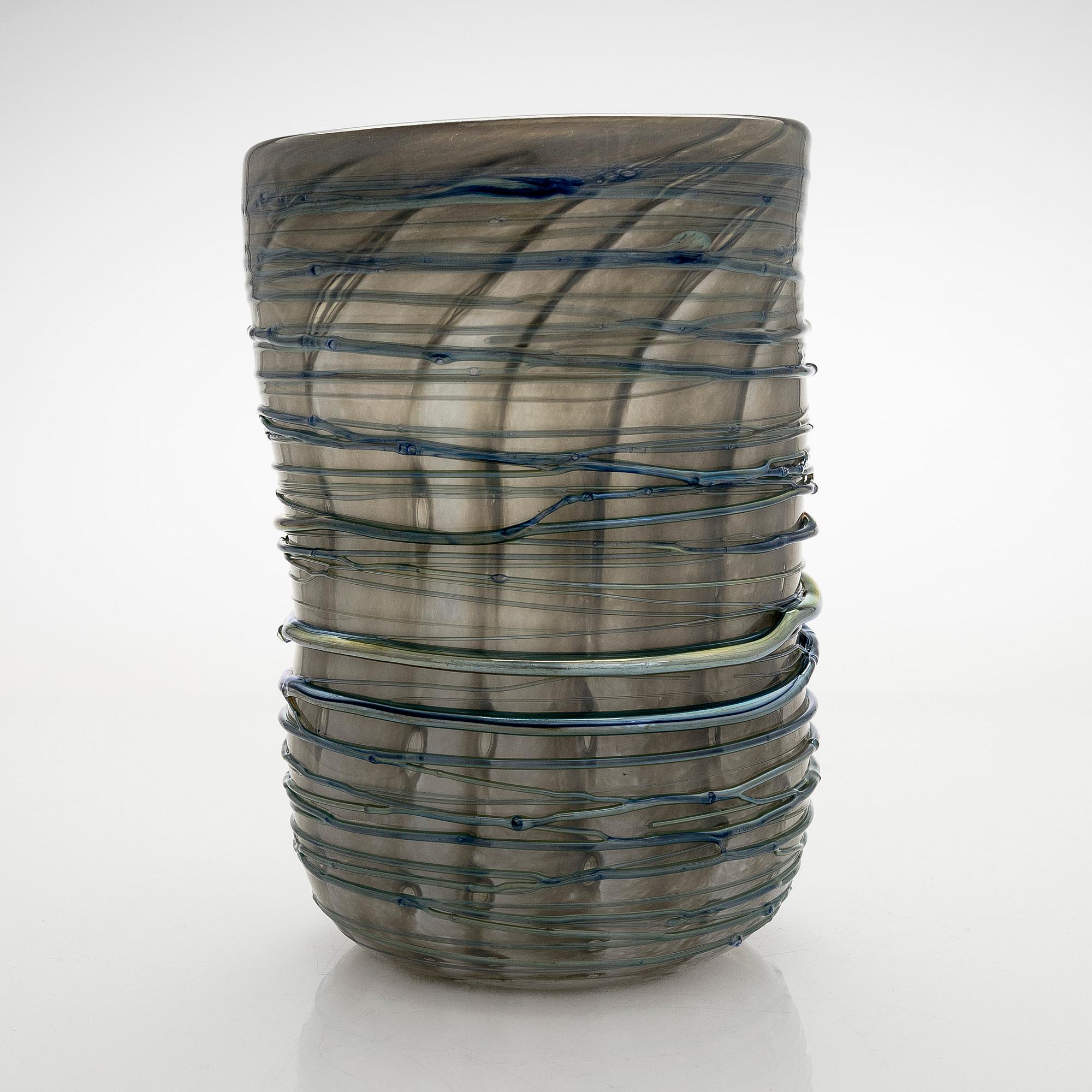 Tiina Nordström, an art glass signed Tiina Nordström, Nuutajärvi 1994.