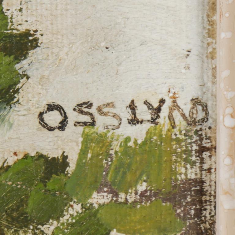 HELMER OSSLUND, olja på duk, signerad.