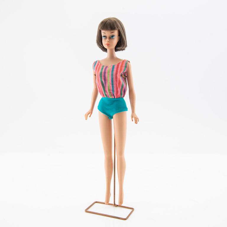 Barbie, docka, vintage "American Girl", Mattel 1966.