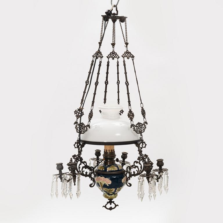 A paraffine lamp, late 19th Century.