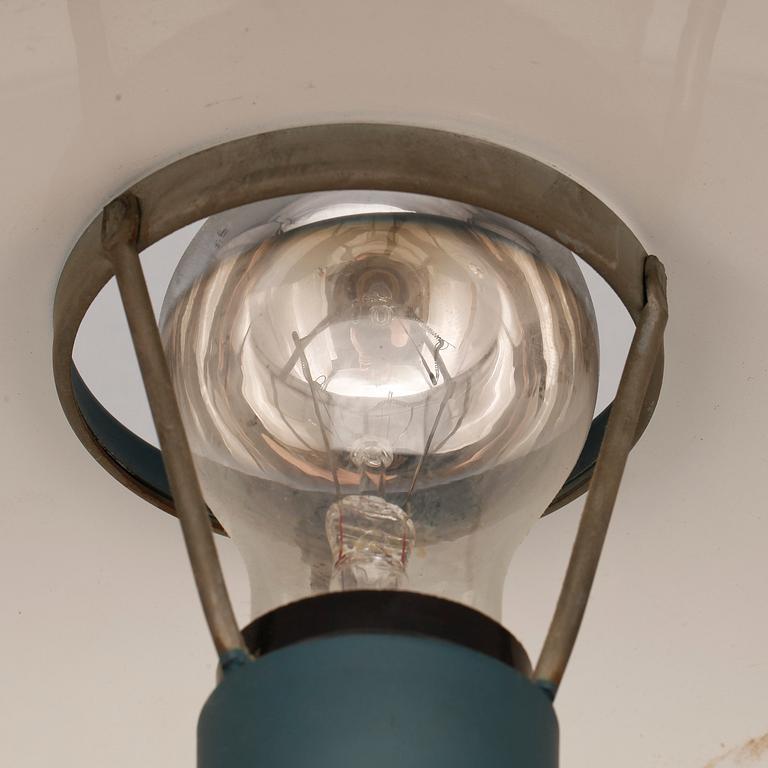 BORDSLAMPA, metall, 1950-tal.