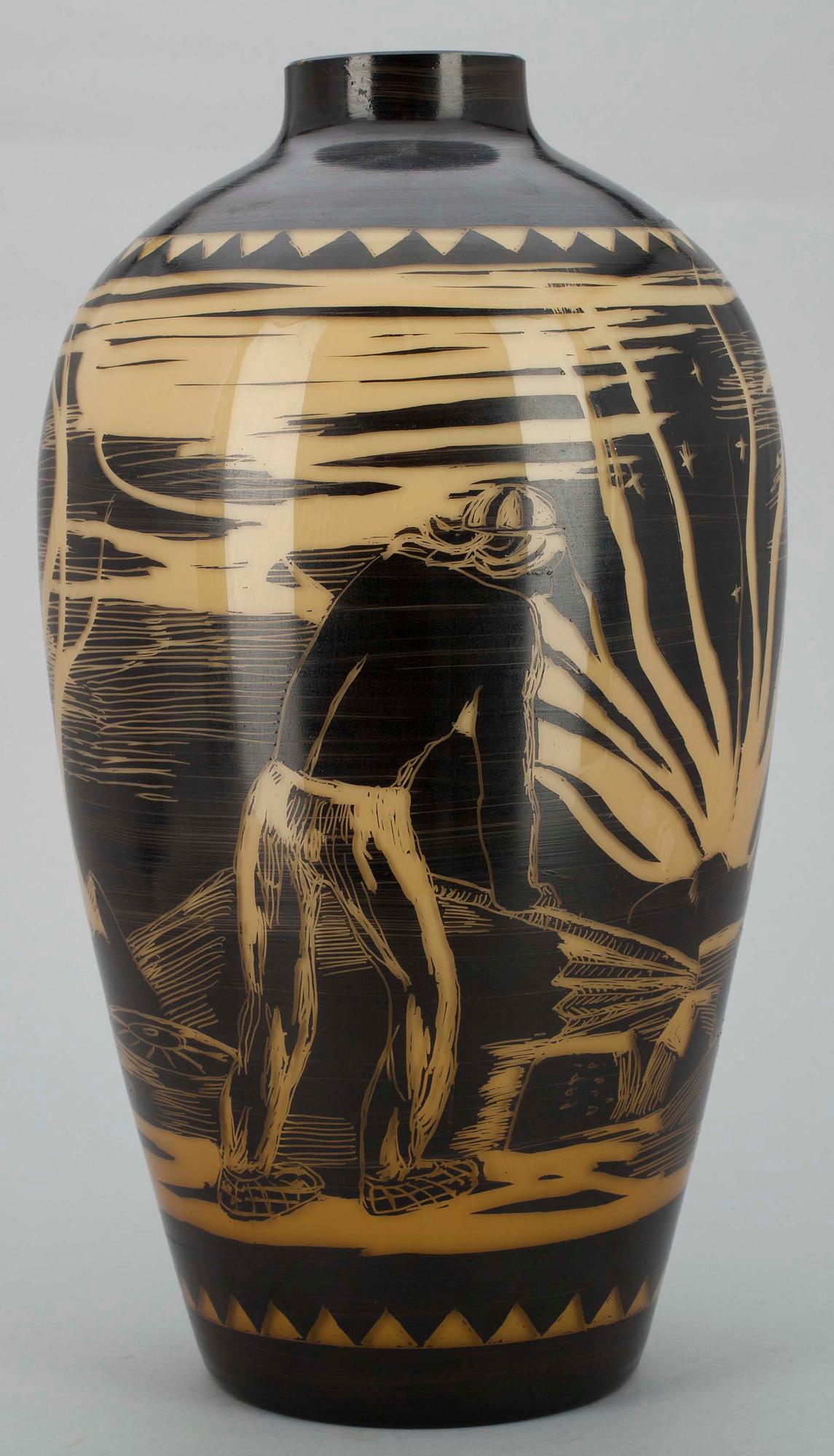 VAS, glas, Kauklahden Lasitehdas, 1900-talets första hälft.