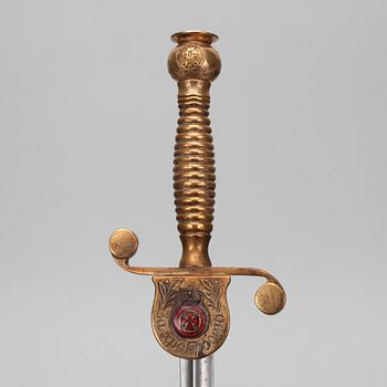 A ST. GEORGE'S NAVAL OFFICER'S DIRK.