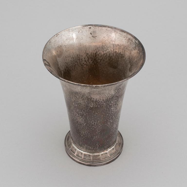 A Georg Jensen silver vase/goblet, Copenhagen 1929. Weight 199 gr.