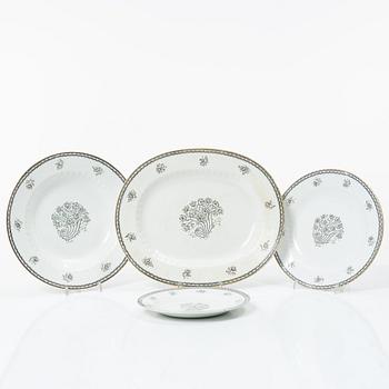 Wilhelm Kåge, a 92-piece creamware dinner and coffee service, 'Lyx', Gustavserg, Sweden, in production 1925-36.