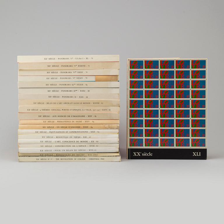 BOOKS. "XXe Siècle", 20 with original lithographs, from years between 1960-1973.