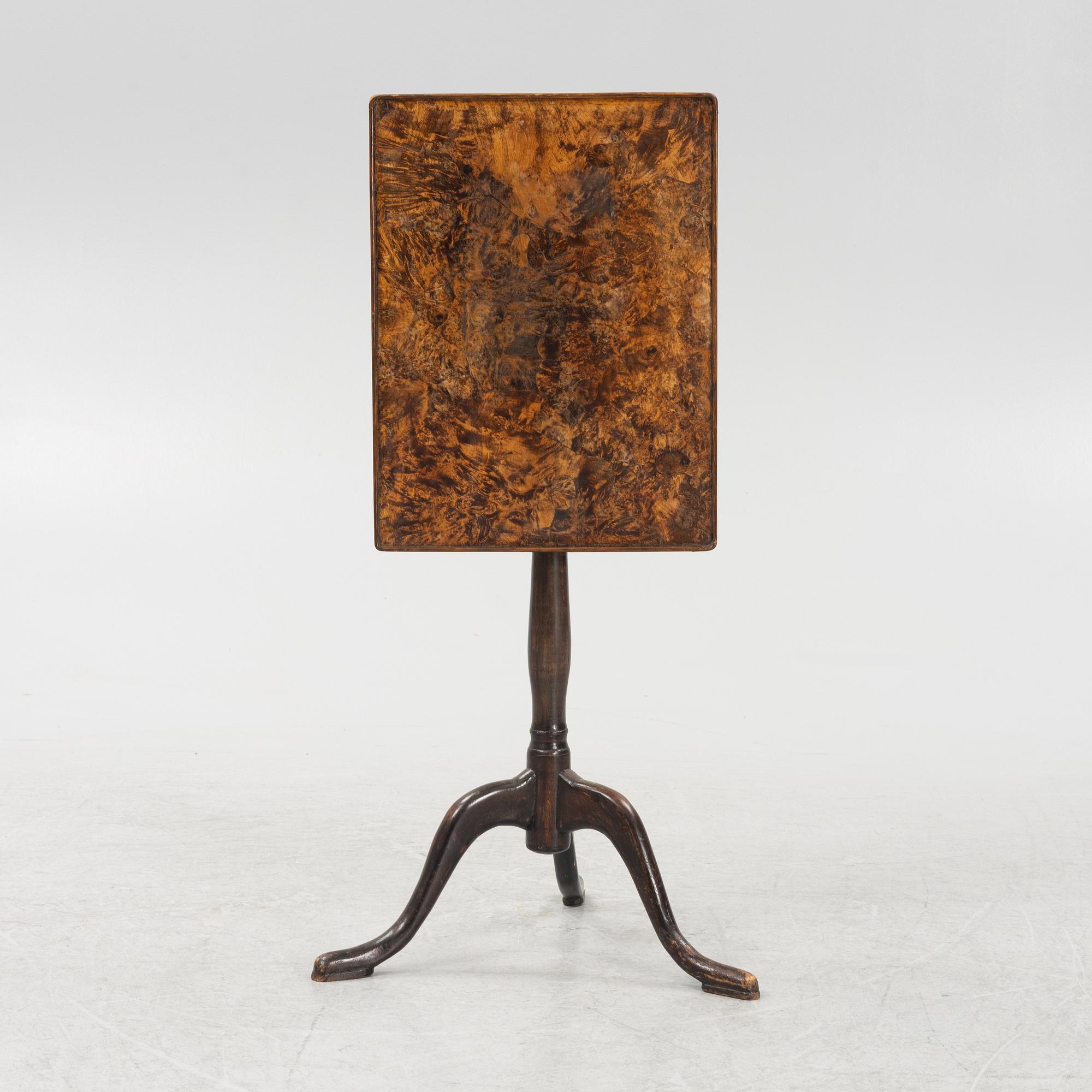 Folding table, Kopparberg, first half of the 19th century.