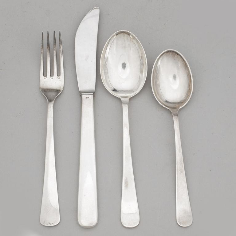BESTICK, 23 delar. Silver, CG Hallberg, Stockholm 1958, tot ca 1040 g.