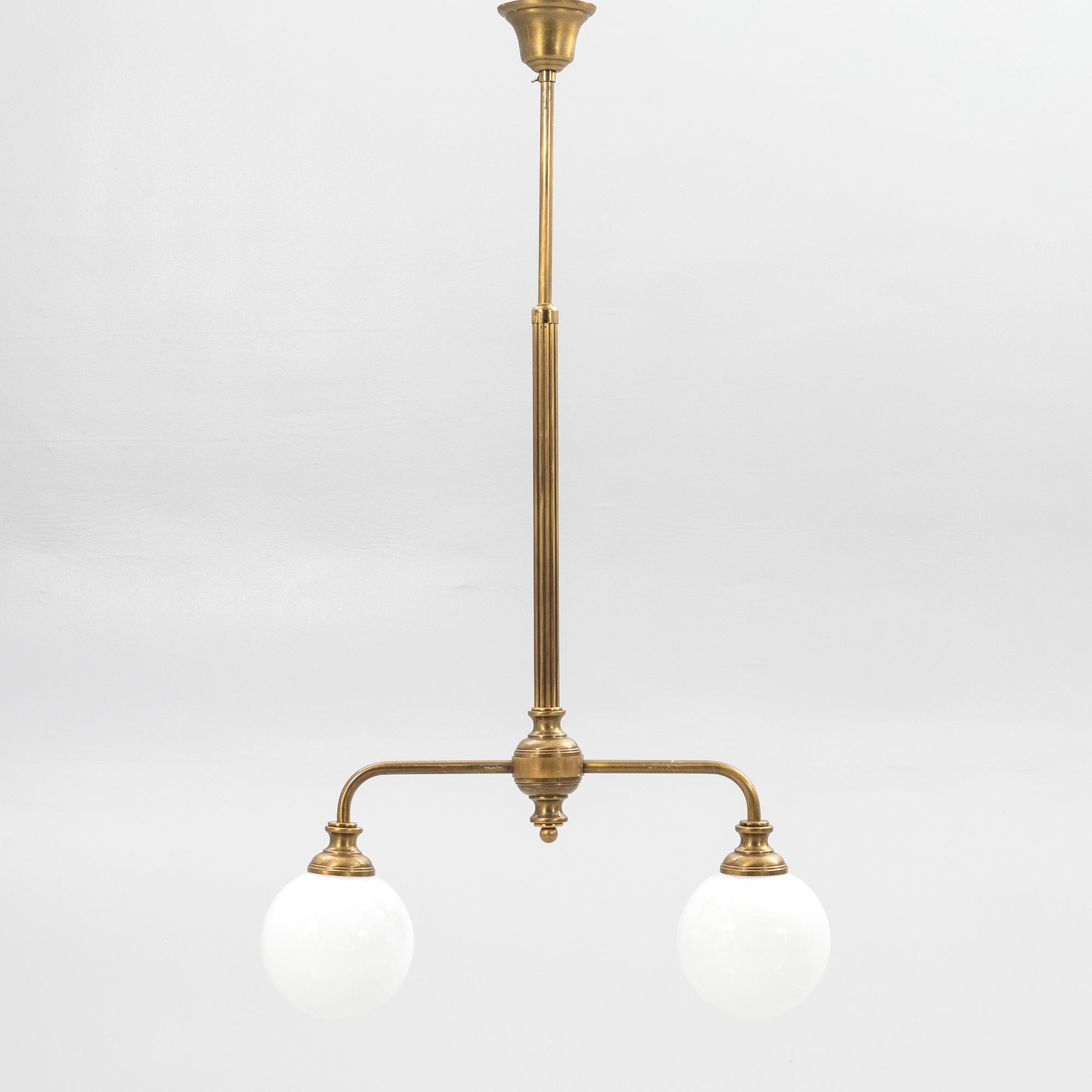 Ceiling lamp, Art Deco style, second half of the 20th century.