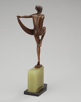 SKULPTUR, brons, Josef Lorenzel, Österrike, 1900-tal.