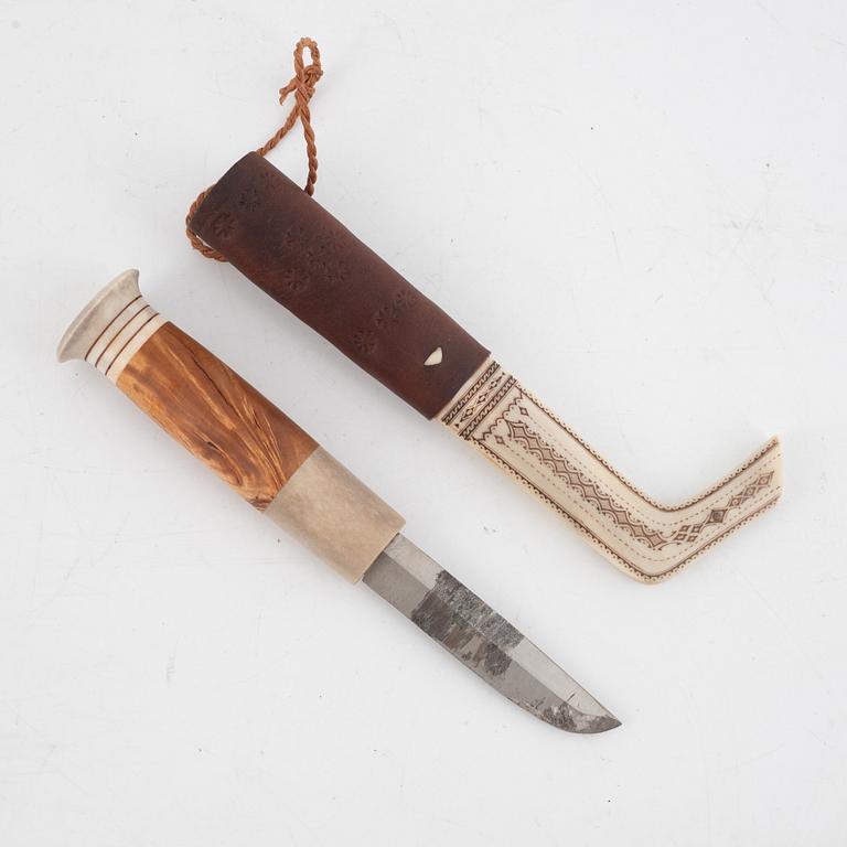 Per Sunna, halvhornskniv, monogramsignerad.