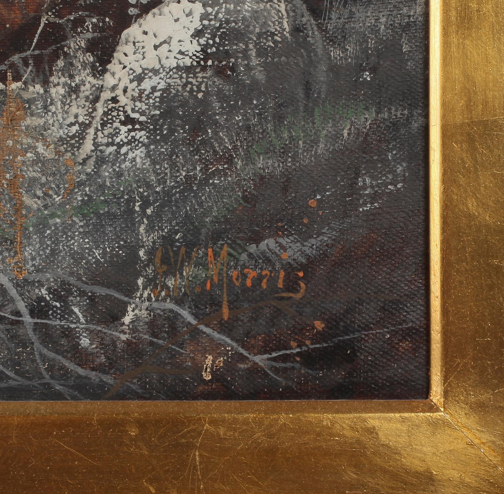 JOHN W MORRIS, tillskriven, olja på duk, signerad.
