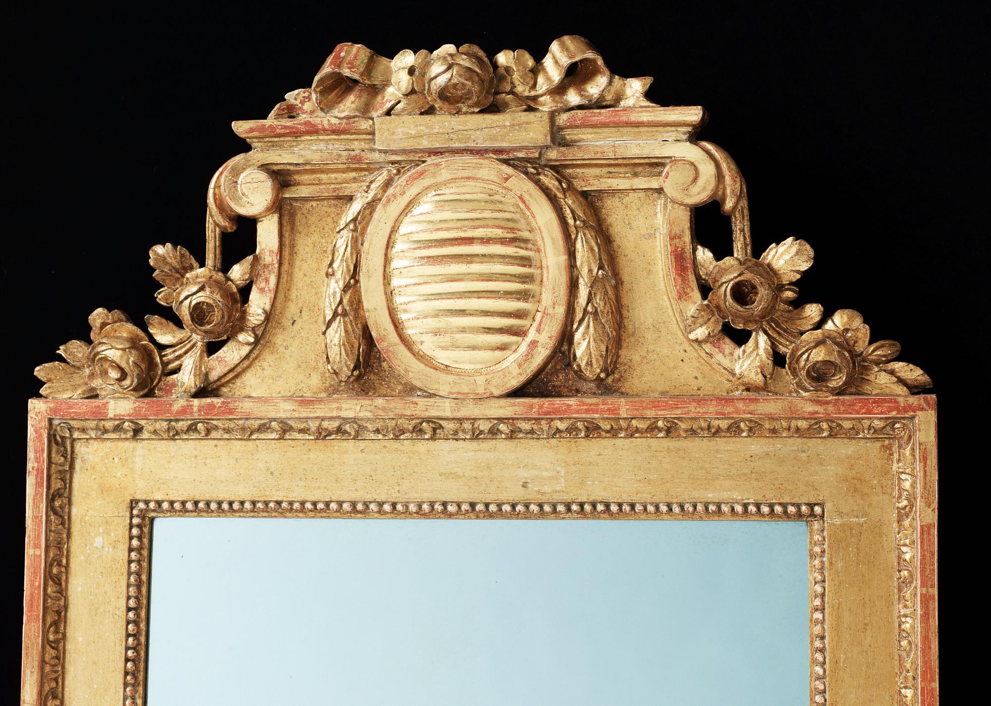 SPEGEL, av Nils Meunier (mästare i Stockholm 1754-97). Gustaviansk.