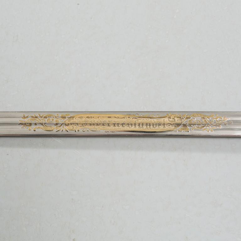 A sword for an officer at the swedish infantry, m/1899.