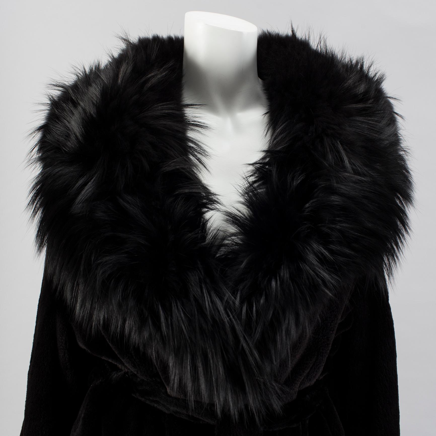 GIANFRANCO FERRE, fur coat.