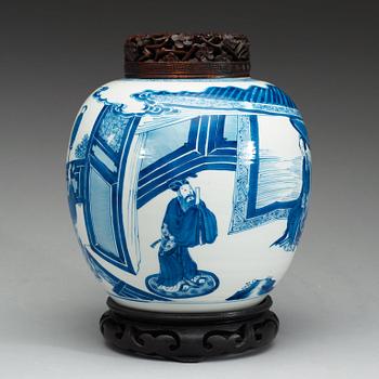KRUKA, porslin. Qing dynastin, Kangxi (1662-1722).