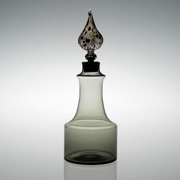 KAJ FRANCK, A DECANTER. Kukkopullo (Rooster bottle). Signed Nuutajärvi Notsjö, 1962.