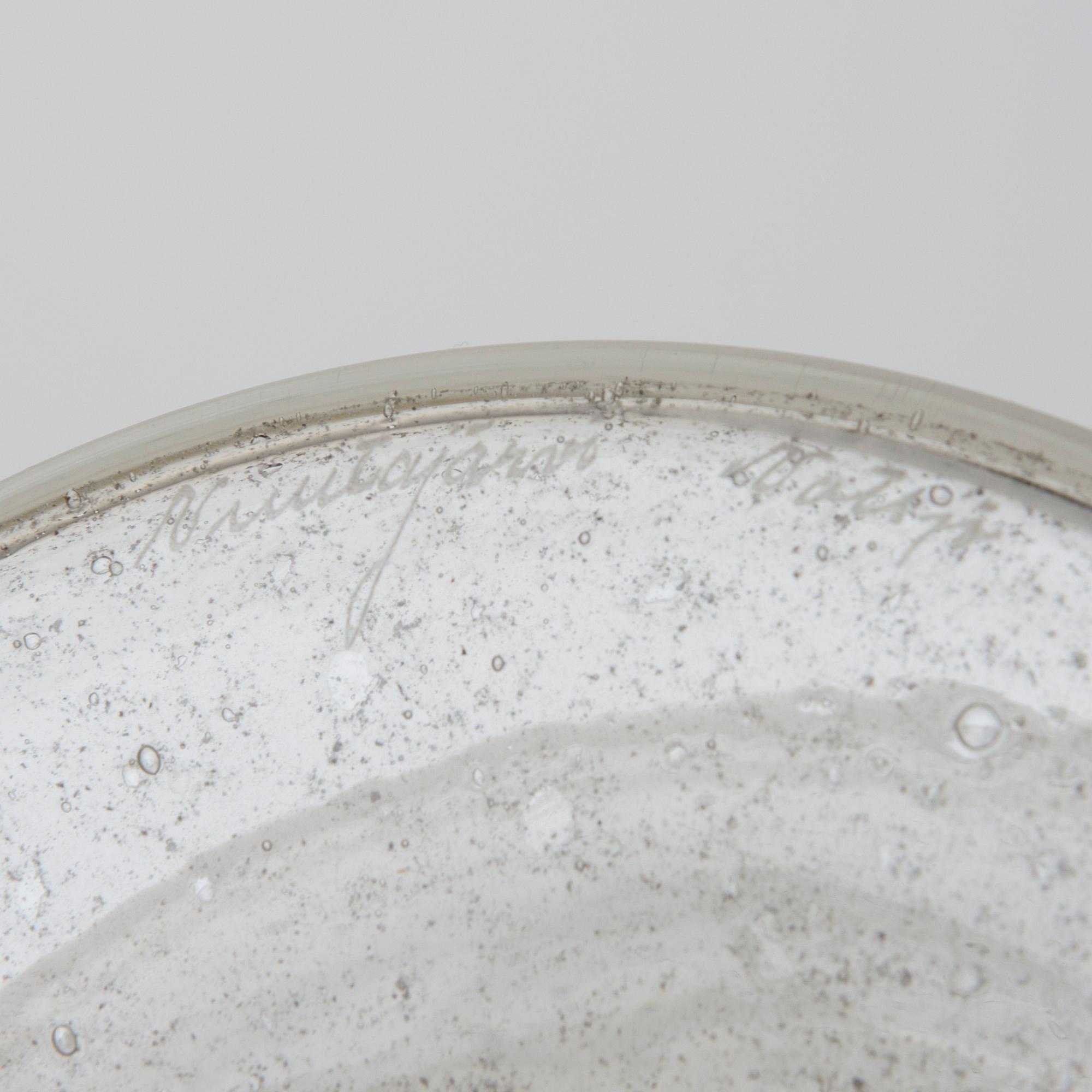 BÅLSKÅL, glas, "Sargasso"-serien, signerad Nuutajärvi Notsjö. Formgiven 1966.