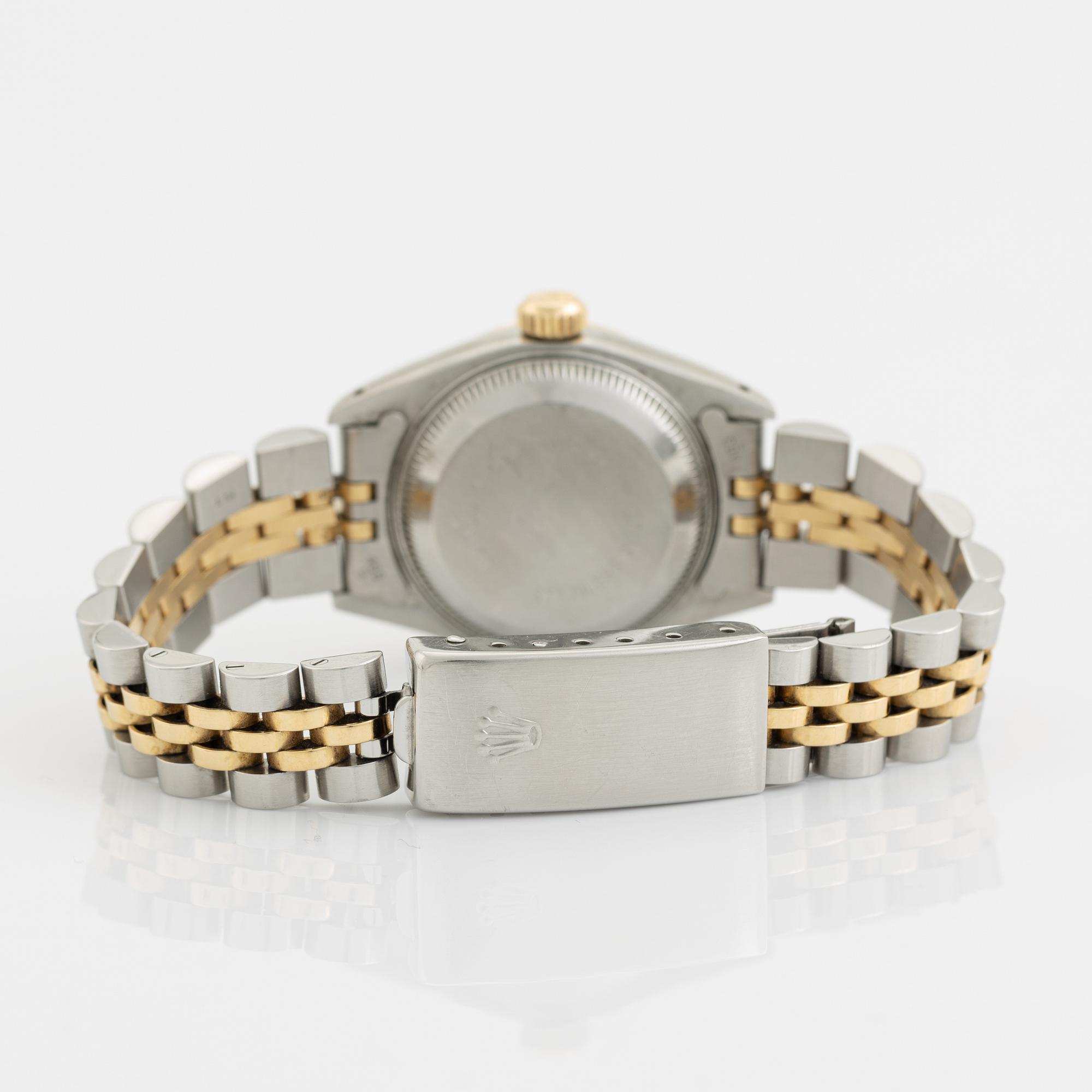 Rolex, Oyster Perpetual, Datejust, "Blue Diamond Vignette Dial", wristwatch, 26 mm.