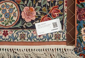 MATTA, old, Isfahan, figural, part silk. Ca 165 x 115 cm.