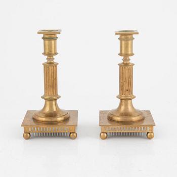 A Pair of Brass Candlesticks, Gusum.