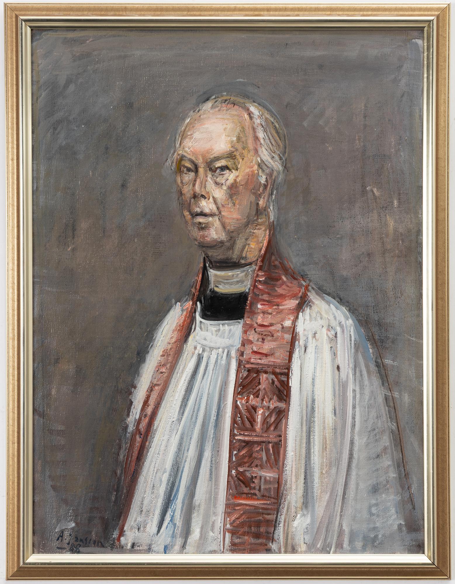 Alvar Jansson, Portrait of the parish priest Per-Arne Dahlin.