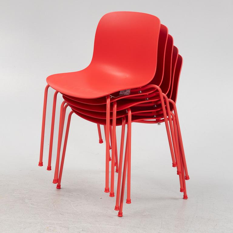 Marcel Wanders, a set of five 'Troy' chairs, Magis, Italy.