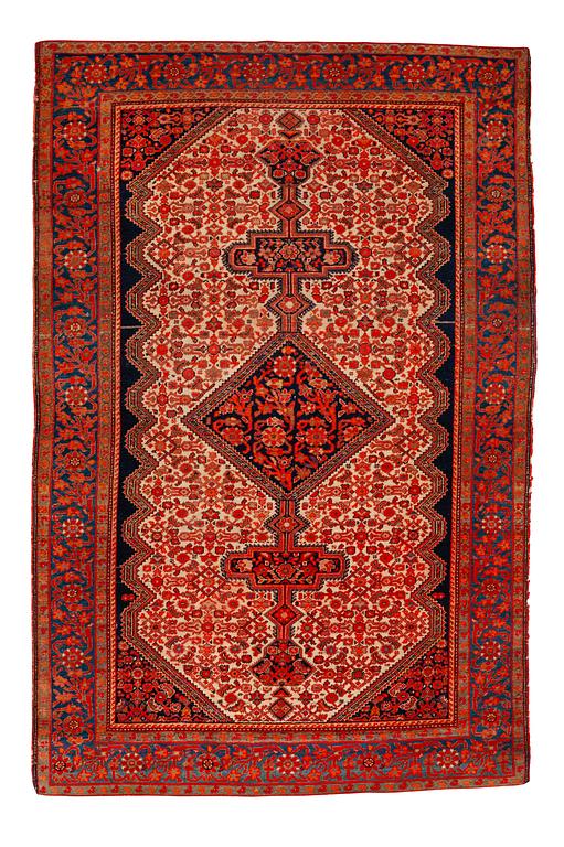 A rug, antique Malayer, ca 201,5 x 131,5 cm.