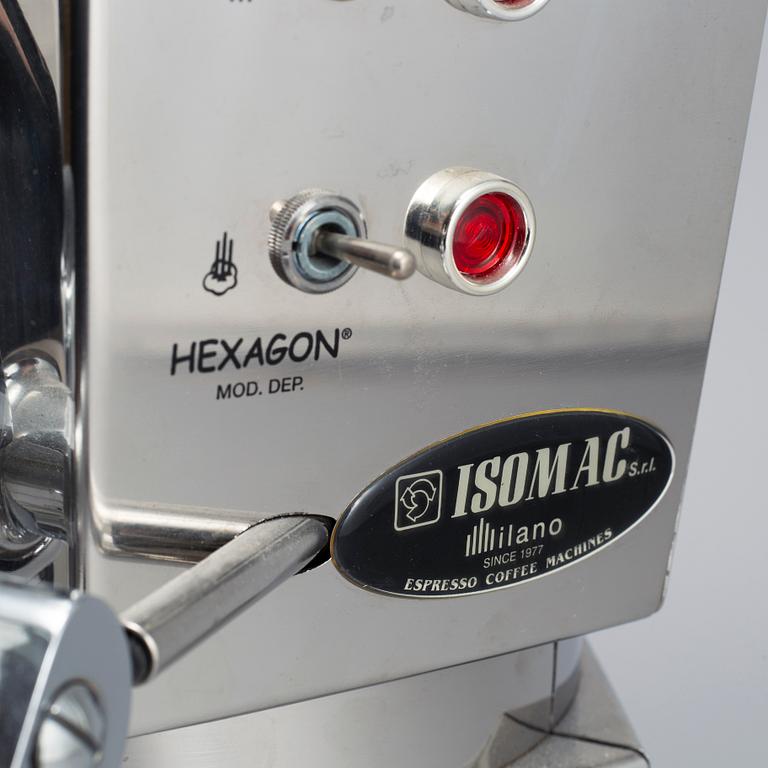 An Italian Espresso machine, 'Isomac Hexagon'.