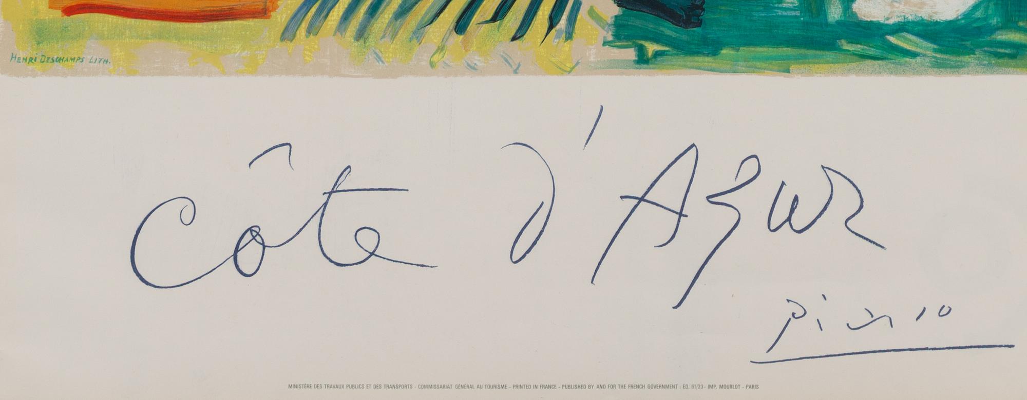 Pablo Picasso, after, "Côte d'Azur".
