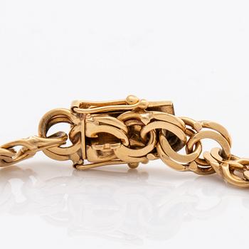 BRACELET 18K gold, 13,5 g, Vibergs Guldvaror Avesta 1960.