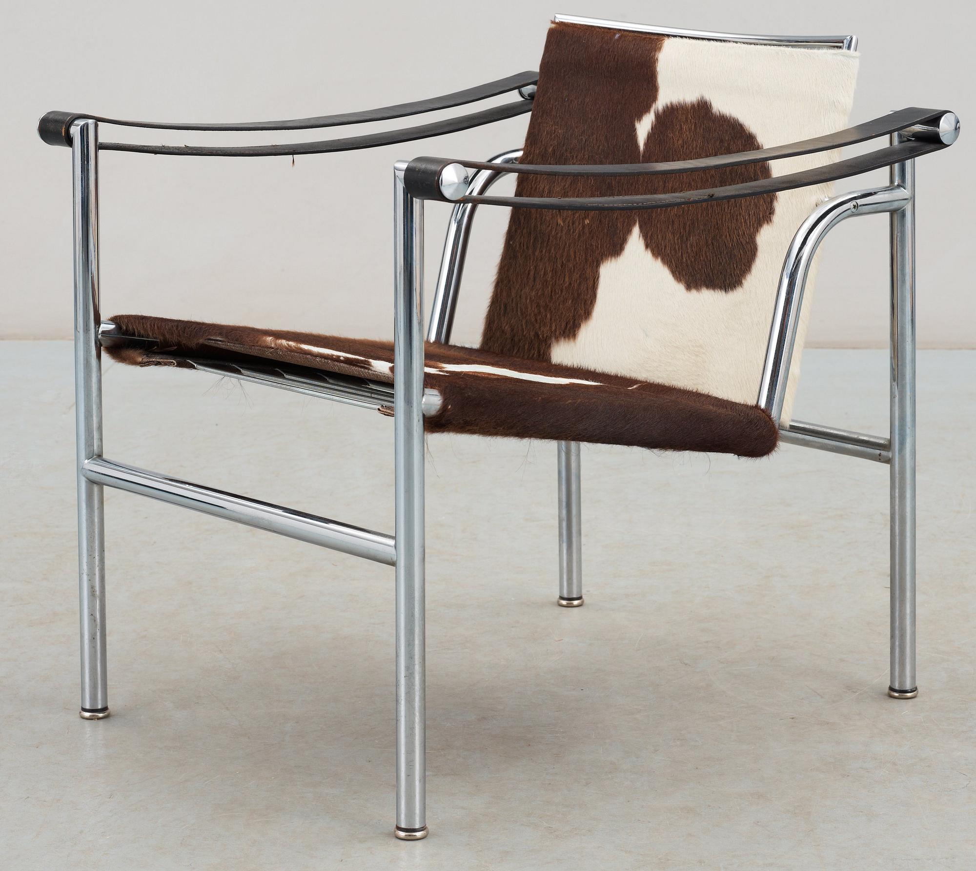 LE CORBUSIER, PIERRE JEANNERET & CHARLOTTE PERRIAND, karmstol, "LC-1", Cassina, Italien.