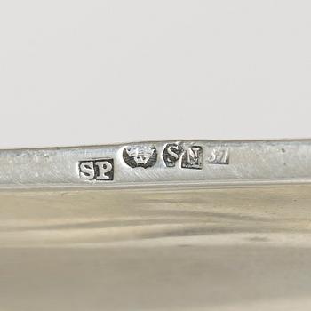 5 pieces of silver goods, including CG Hallberg, 20th century.