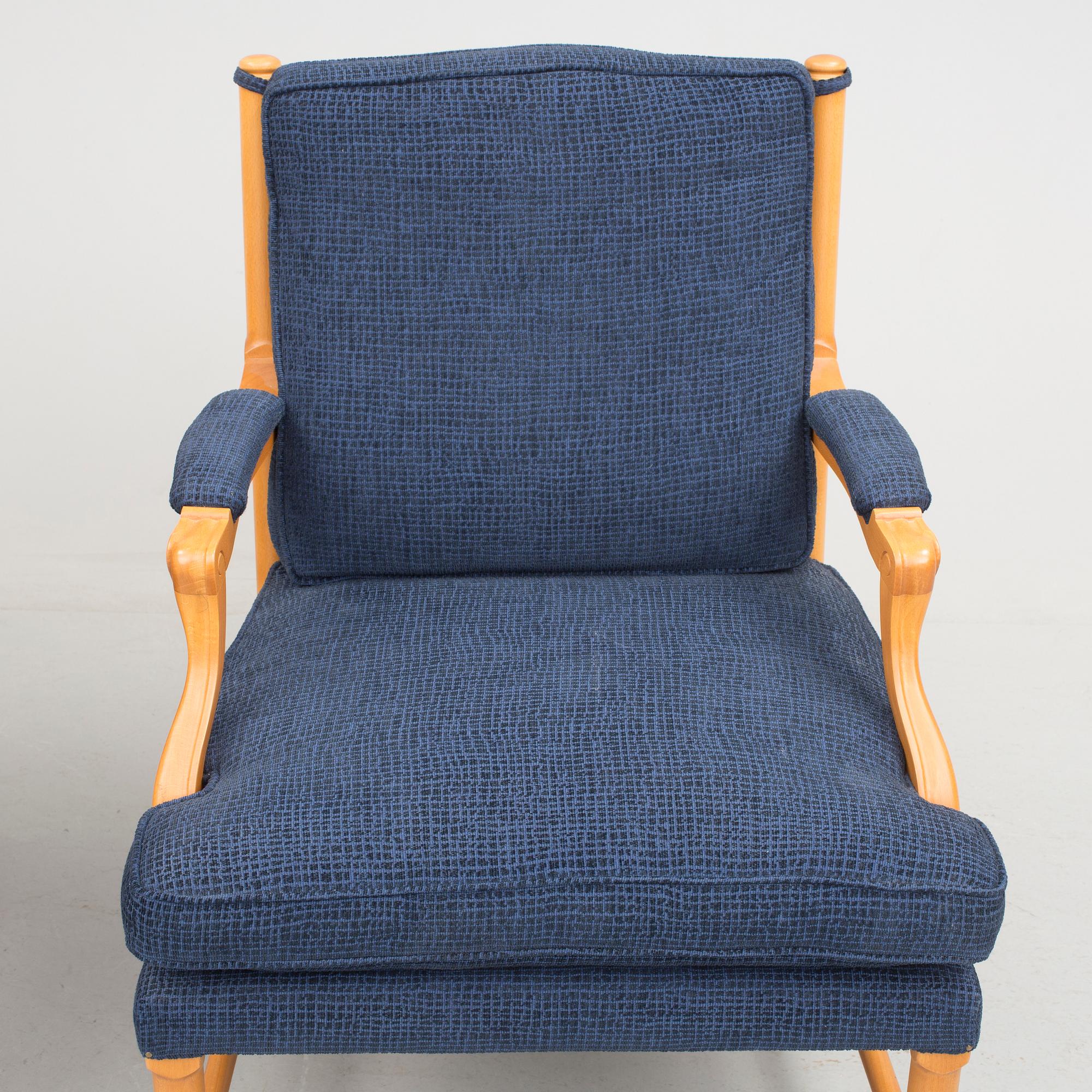 FÅTÖLJER, ett par, så  kallade Gripsholmsfåtöljer, 1900-talets slut.