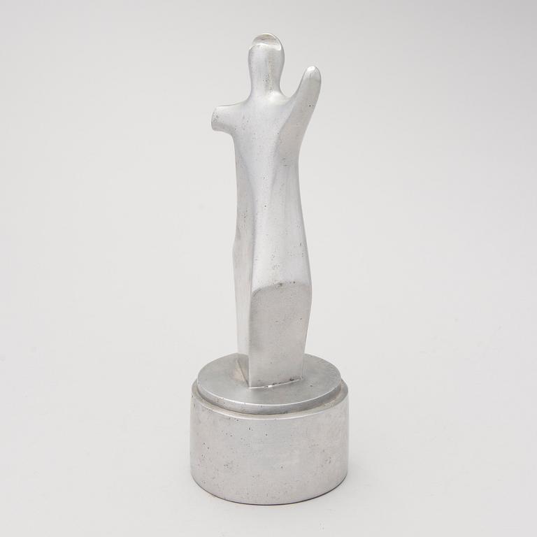 An aluminium sculpture, signed and numbered 5/7, dated -85.