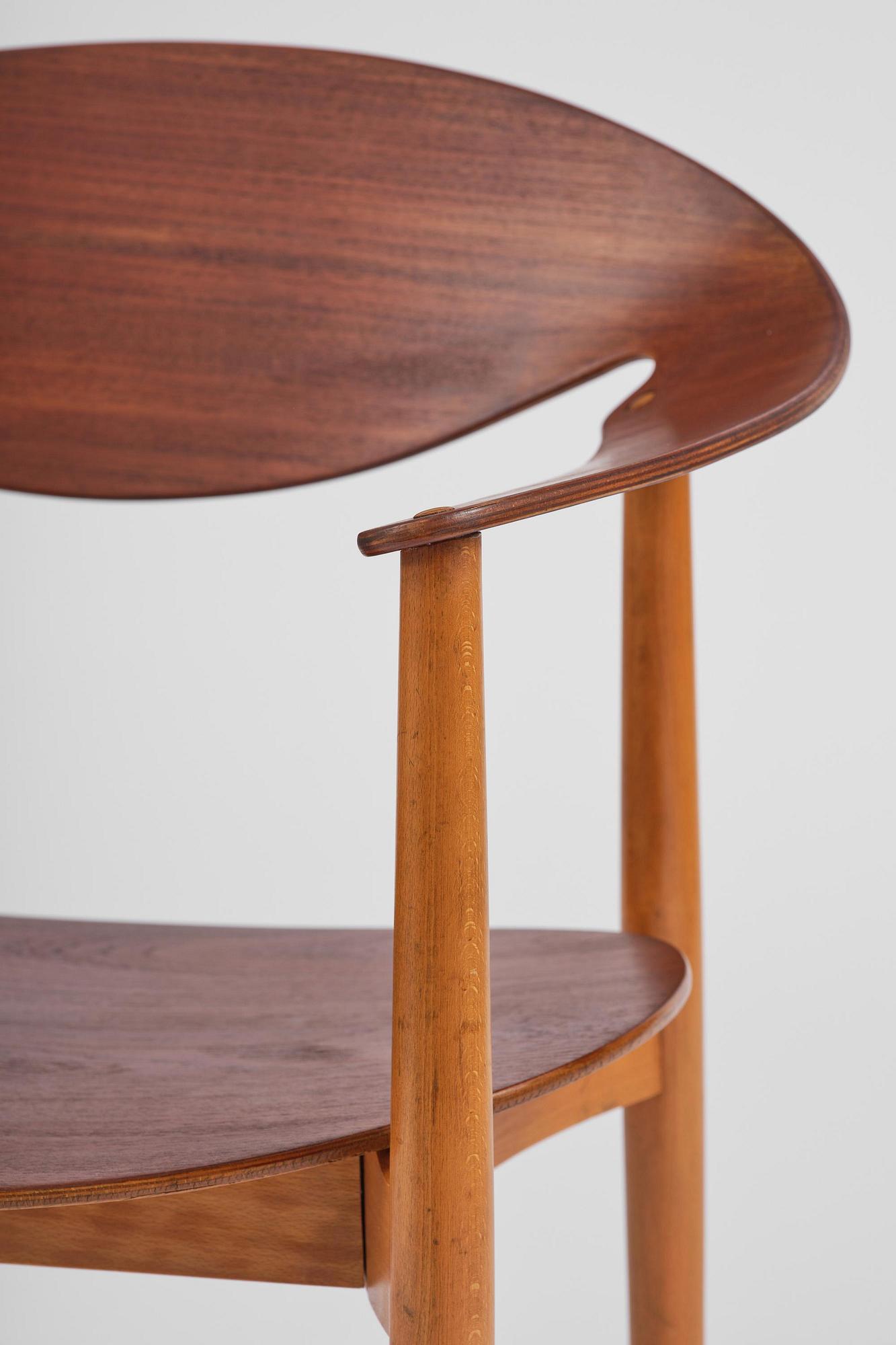 Ejner Larsen & Aksel Bender Madsen, a "Metropolitan" chair, Fritz Hansen, Denmark, 1950s.