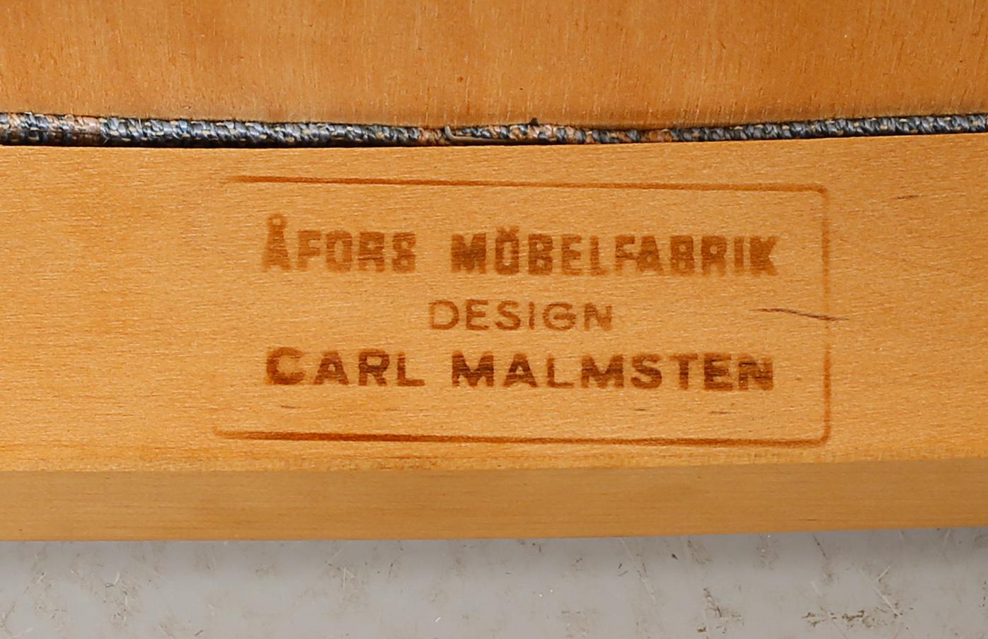 STOLAR, ett par, "Herrgården", Carl Malmsten, Åfors Möbelfabrik, 1900-talets andra hälft.