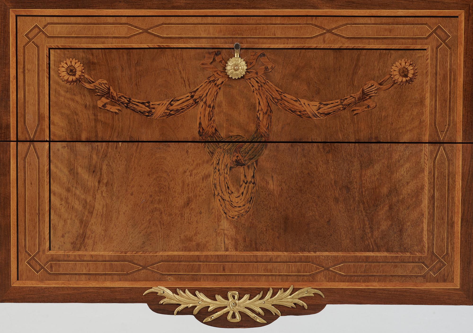 A Royal commode made by Georg Haupt 1782 for prince Karl Gustav, Duke of Småland, the second son of Gustav III.