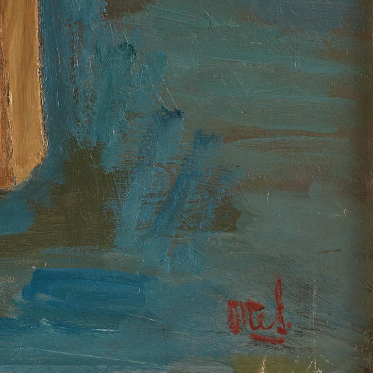 Otte Sköld, Girl sitting by the easel.