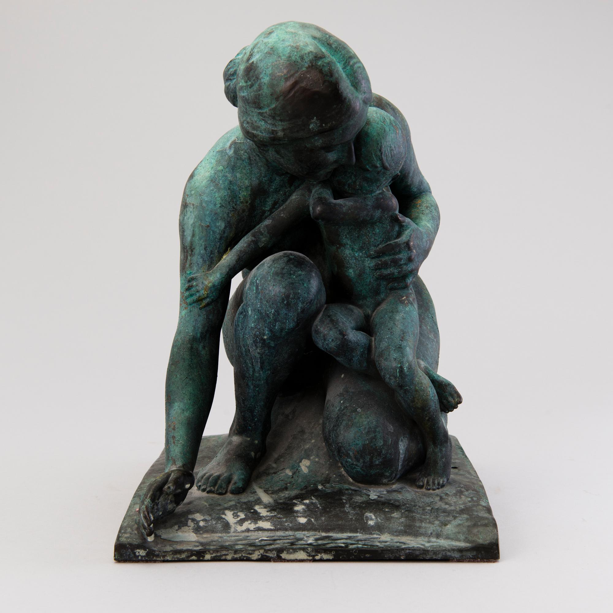 AUGUST KATTENTIDT, A bronze sculpture, signed A. Kattentidt.