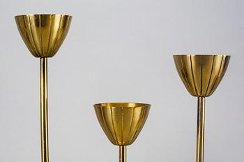Gunnar Ander, candlestick, brass, Ystad Metall, 20th century.