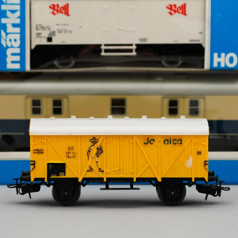PARTI MÄRKLIN, 9 delar + olika typer av räls, 1900/2000-tal.