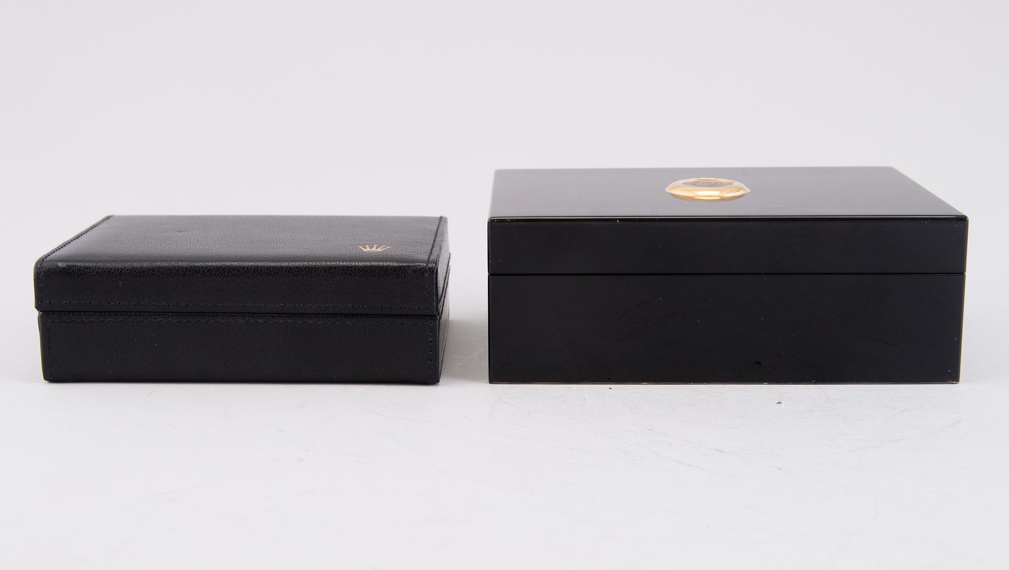 ROLEX BOXES, 2 PIECES, Montres Rolex S.A 50.00.09 and 49.00.71.
