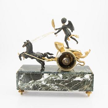 A late Empire table clock mid 1800.