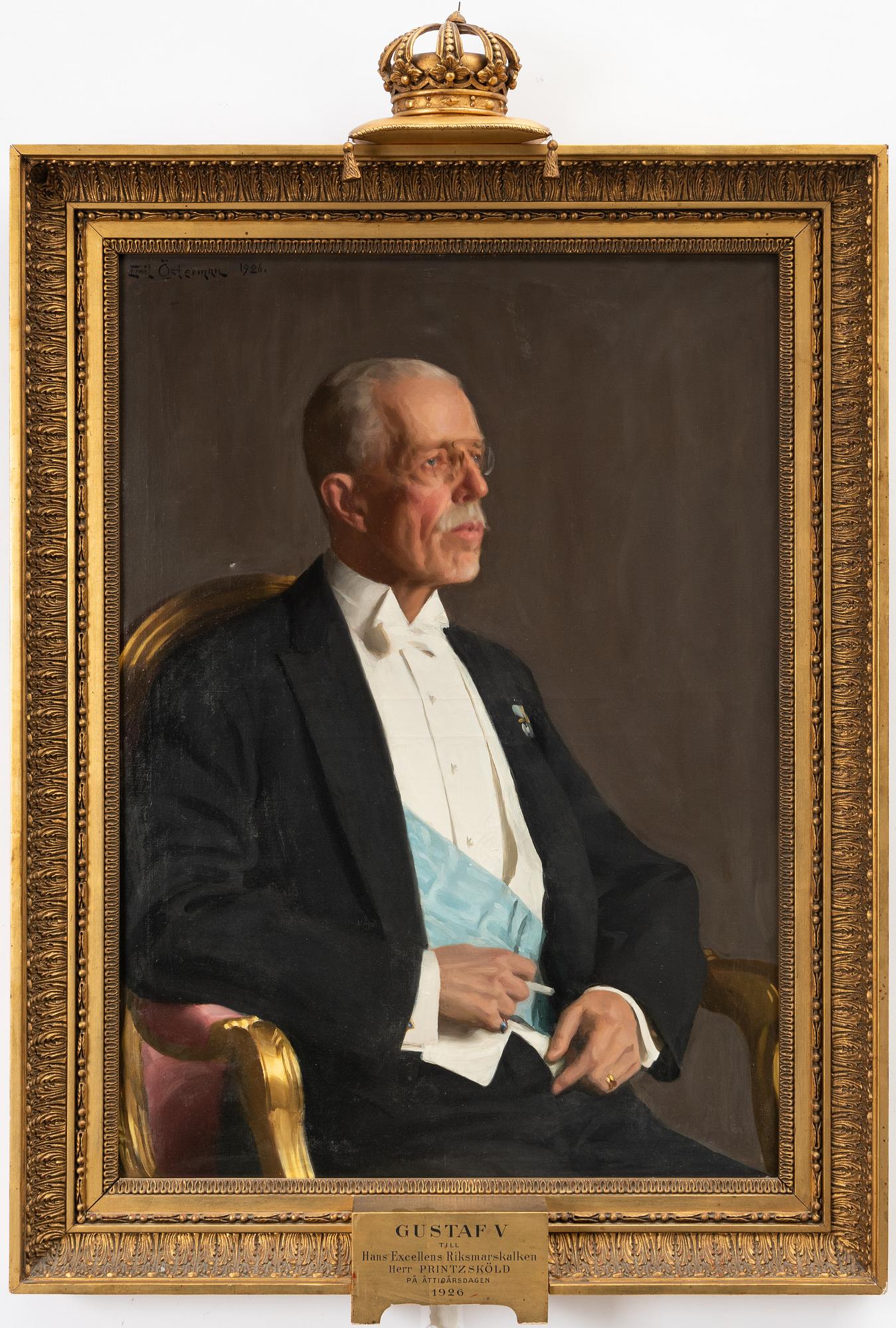 Emil Österman, "Gustaf V" (1858-1950).